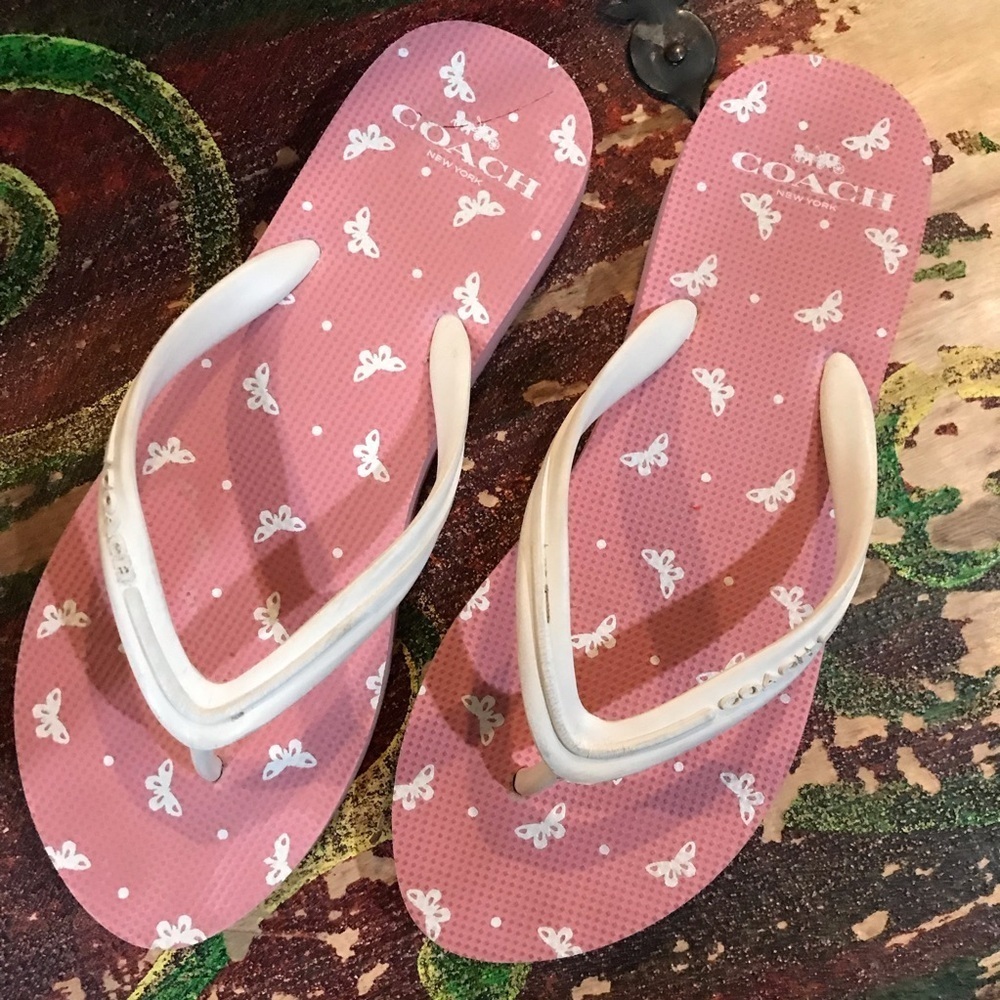 ☀️COACH Flip Flops